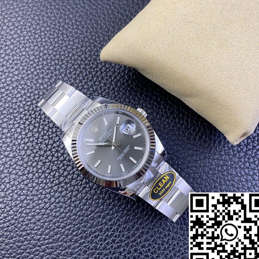 Clean Factory M126334-0013 Dial Rolex Datejust Grey 0719